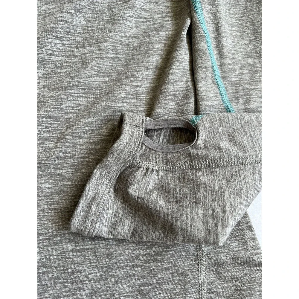 Nike Dri Fit Women's Gray Heathered Running Quarter Zip Pullover Size Large